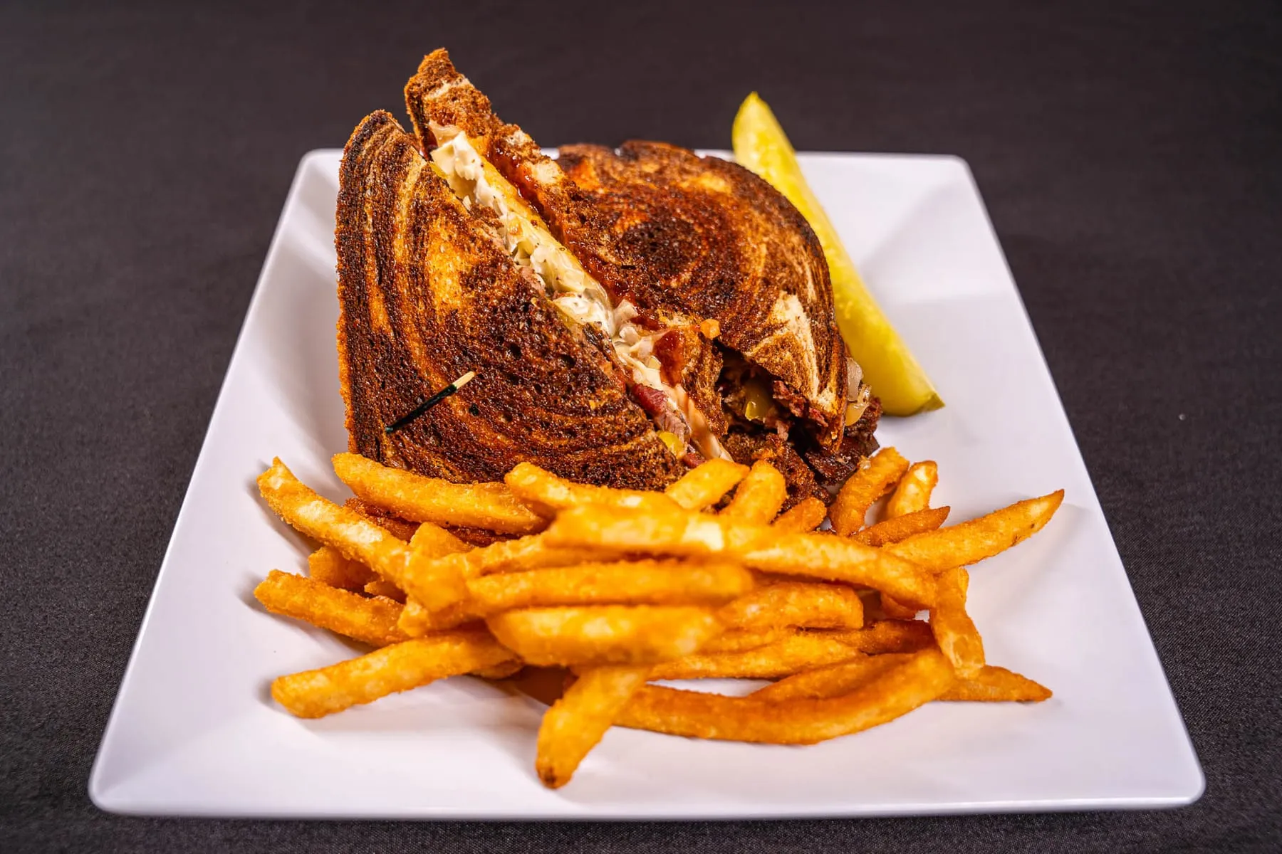 Cowboy Reuben with fries
